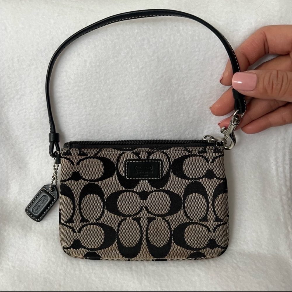 Coach Monogram Wristlet